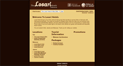 Desktop Screenshot of losarihotels.com